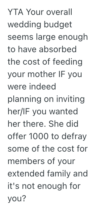 Screenshot 2025 07 11 at 11.42.05 AM Her Estranged Mom Wants To Come To Her Wedding, But She Told Her Shed Have To Pay To Attend